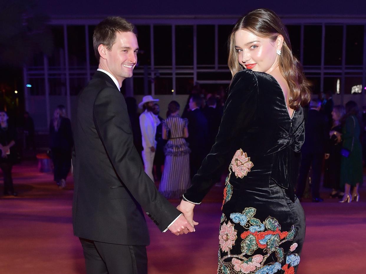 evan spiegel miranda kerr