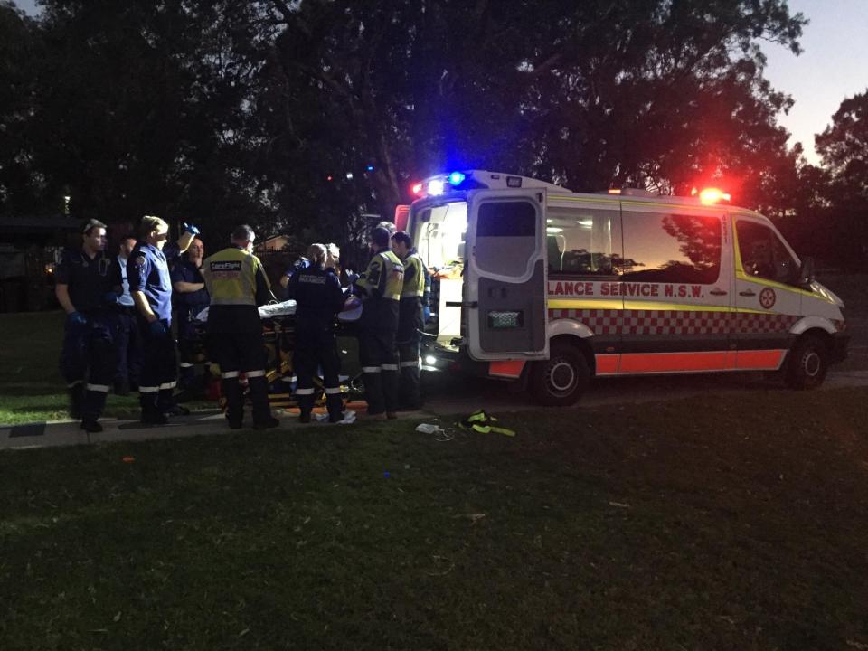 CareFlight, NSW Police and NSW Ambulance all attended the accident scene. Source: CareFlight