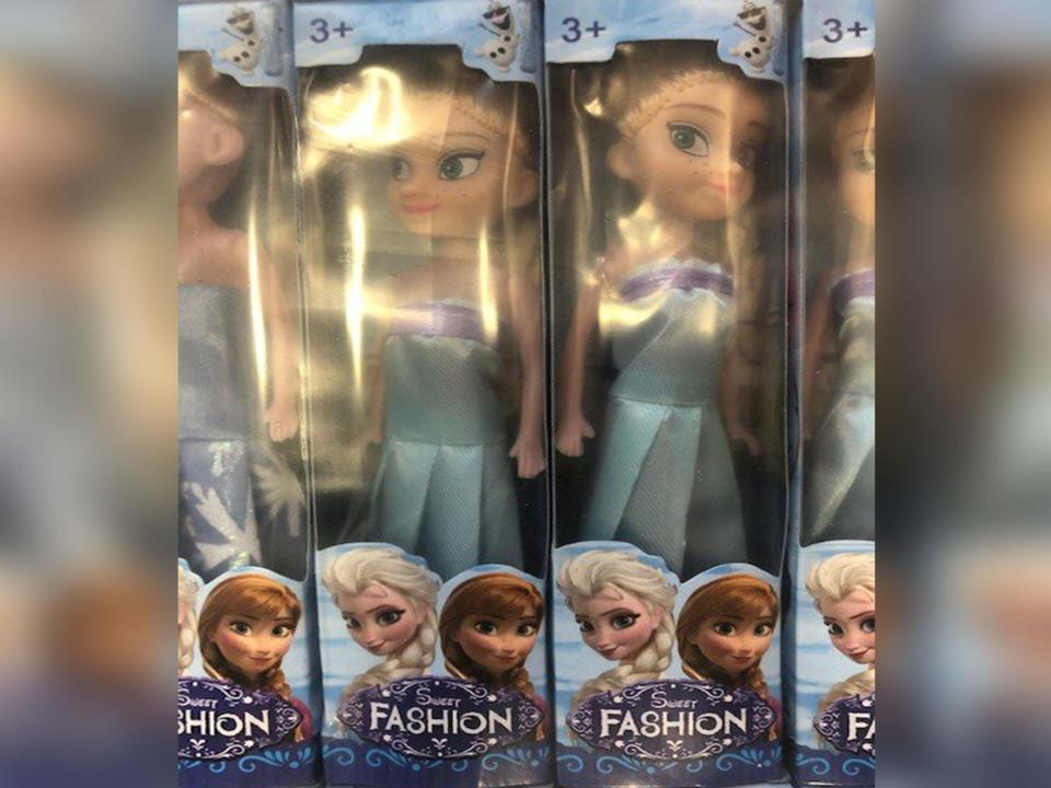 Unsafe toys which mimic merchandise from the film 'Frozen' have been found on sale in Nottingham: Nottingham City Council