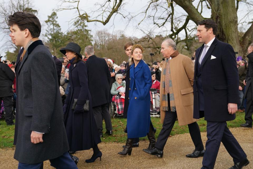 royals attends christmas day church service