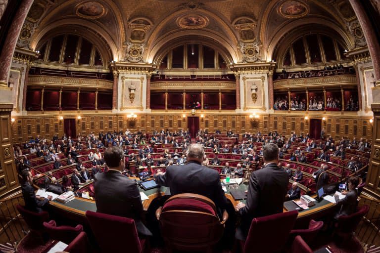 L'hémicycle du Sénat à Paris le 17 novembre 2016 - LIONEL BONAVENTURE © 2019 AFP