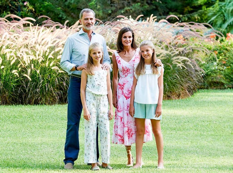 King Felipe VI of Spain, Queen Letizia, Princess Leonor, Princess Sofia