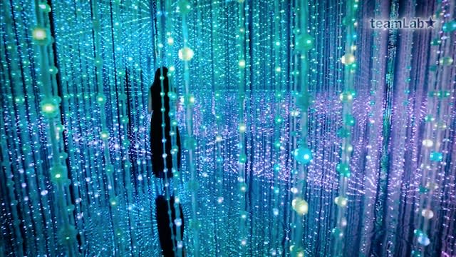 This mesmerizing video shows people wandering through a “Crystal Universe”