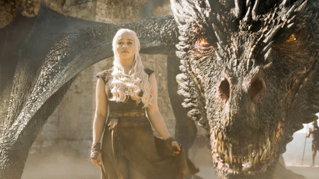 Emilia Clarke as Daenerys in Game Of Thrones