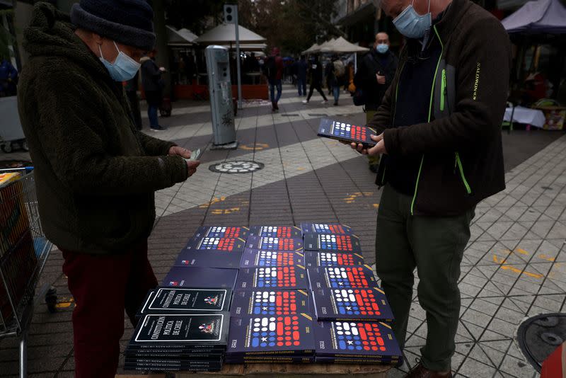 Chile's proposed new constitution is sold on the streets, in Santiago