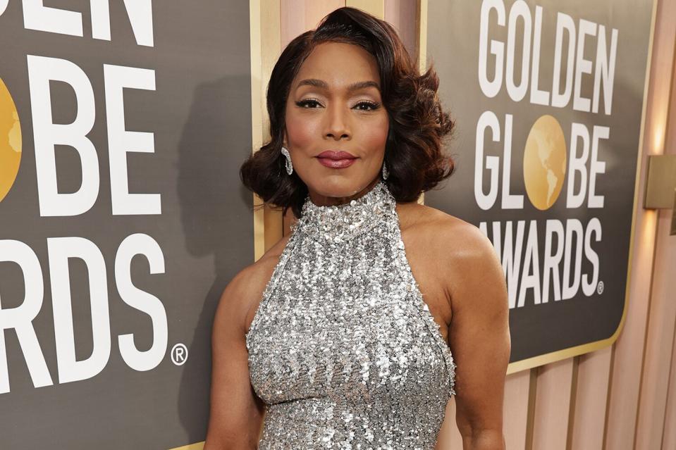 Angela Bassett arrives at the 80th Annual Golden Globe Awards held at the Beverly Hilton Hotel on January 10, 2023 in Beverly Hills, California.