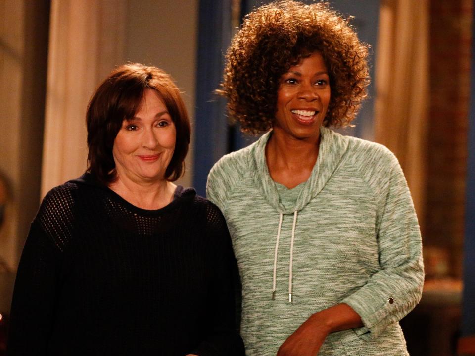 Nora Dunn and Kim Wayans on season five of "New Girl."