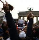 <p>A demonstrator holds hair during a protest following the death of Mahsa Amini, in front of the Brandenburg Gate in Berlin, Germany, September 23, 2022. REUTERS/Christian Mang</p> 