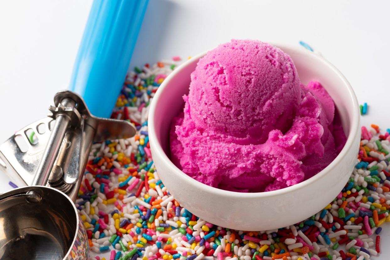 Graeter's Ice Cream's newest flavor is Dragon Fruit Sorbet, available for purchase in stores and online now.