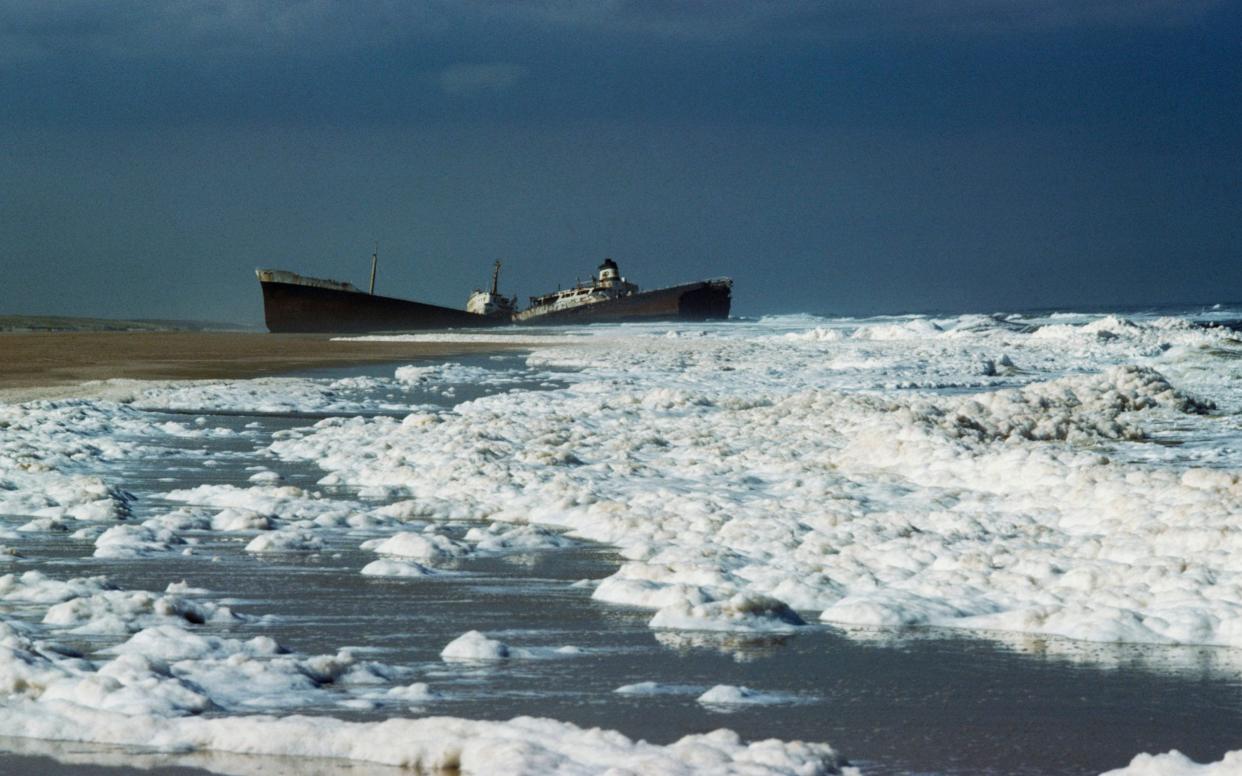 The protests are against coastal pollution, seen here on the Cote d'Argent - De Agostini Editorial