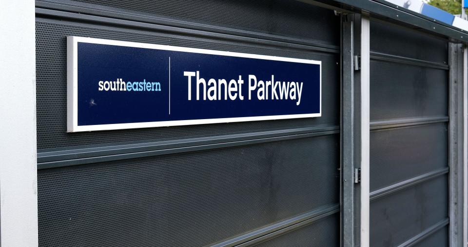 thanet parkway rail station,just opened,isle of thanet,east kent,uk july 31 2023