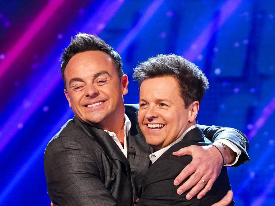 Ant and Dec on ITV series ‘Saturday Night Takeaway' (Kieron McCarron/ITV/Shutterstock)