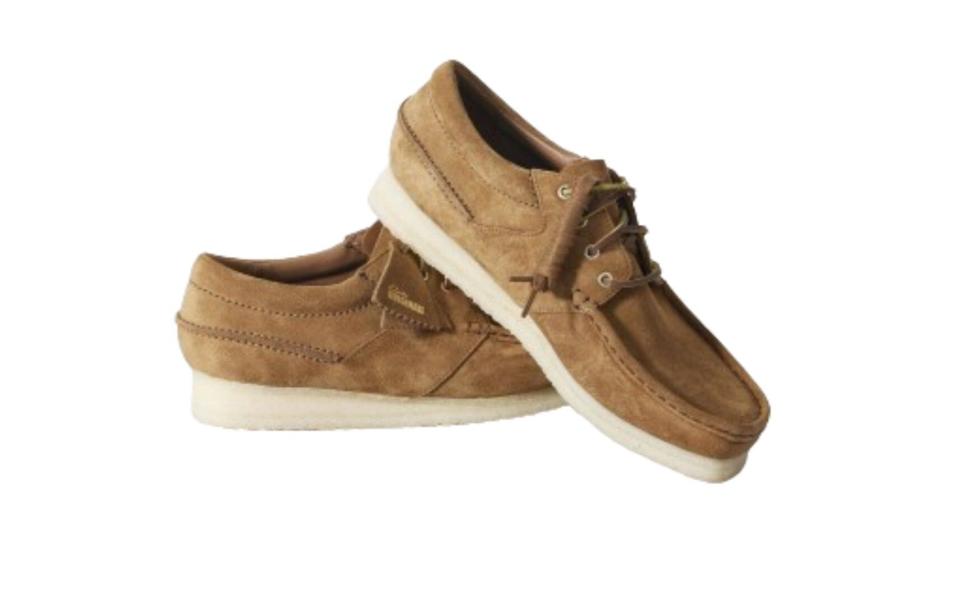 Clarks suede boat shoes, £160, to match fashion