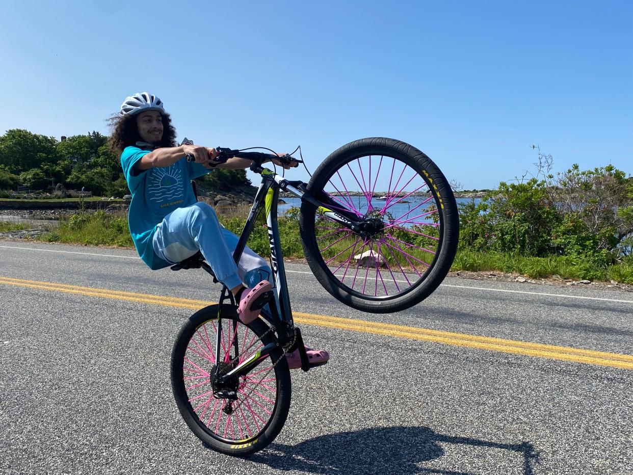 With no cars on Ocean Drive participants in Elliot's Ride on June 10, 2023, were able to ride freely along the beautiful path.