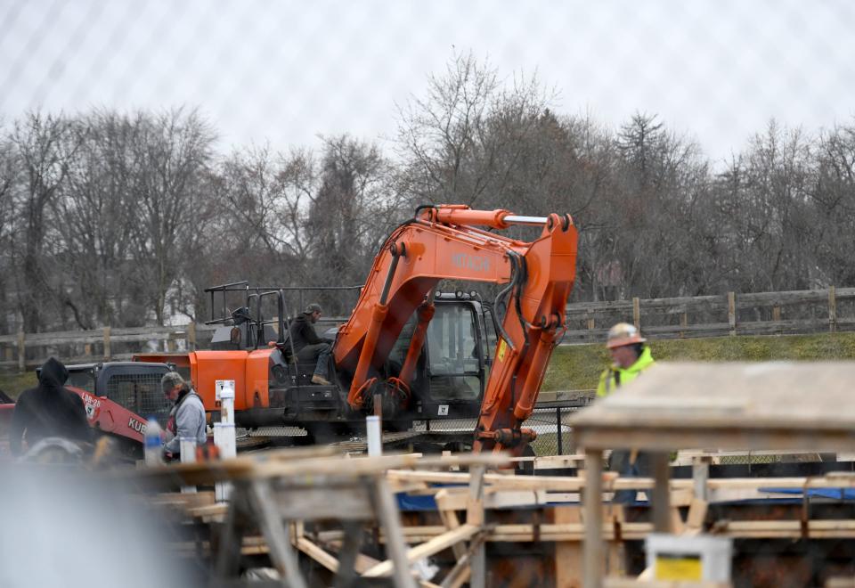 Crews have been working on site prep at 227 Tommy Henrich Drive NW on SARTA's new Massillon transit center. The building is expected to constructed this summer and open for riders in December.