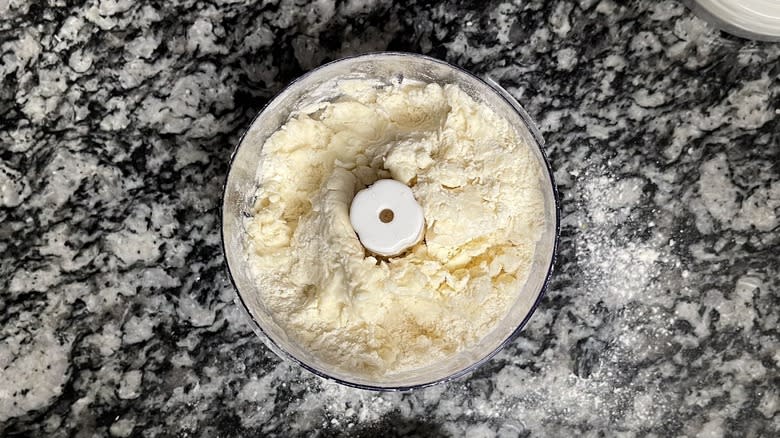 shaggy dough in food processor