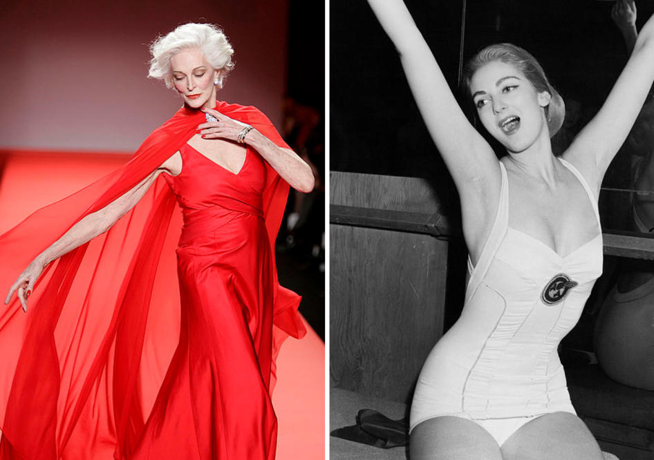 91-year-old Carmen Dell'Orefice, the world's oldest supermodel