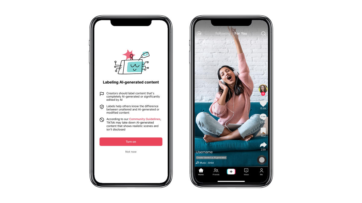 TikTok is launching new tool that will help creators label AI content on  the app