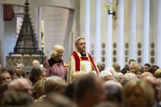 The Duchess of Cornwall gave a reading during the Brooke's Christmas Carol service. Heathcliff O’Malley/Daily Telegraph