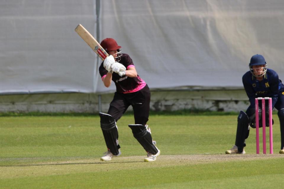 Ben Church who hit 164 for Somerset Under 18s <i>(Image: Richard Walsh)</i>