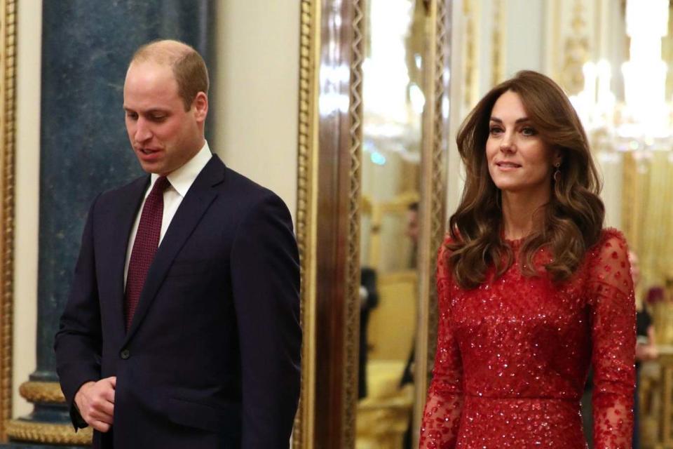 The Duke and Duchess of Cambridge at a reception at London's Buckingham Palace (PA)