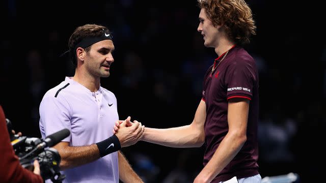 Federer and Zverev: Generation now and next? Image: Getty