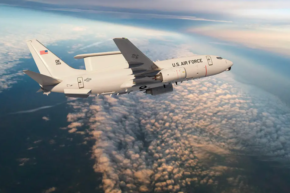 Concept image of a future U.S. Air Force E-7A Wedgetail AEW&C jet. <em>Boeing</em>