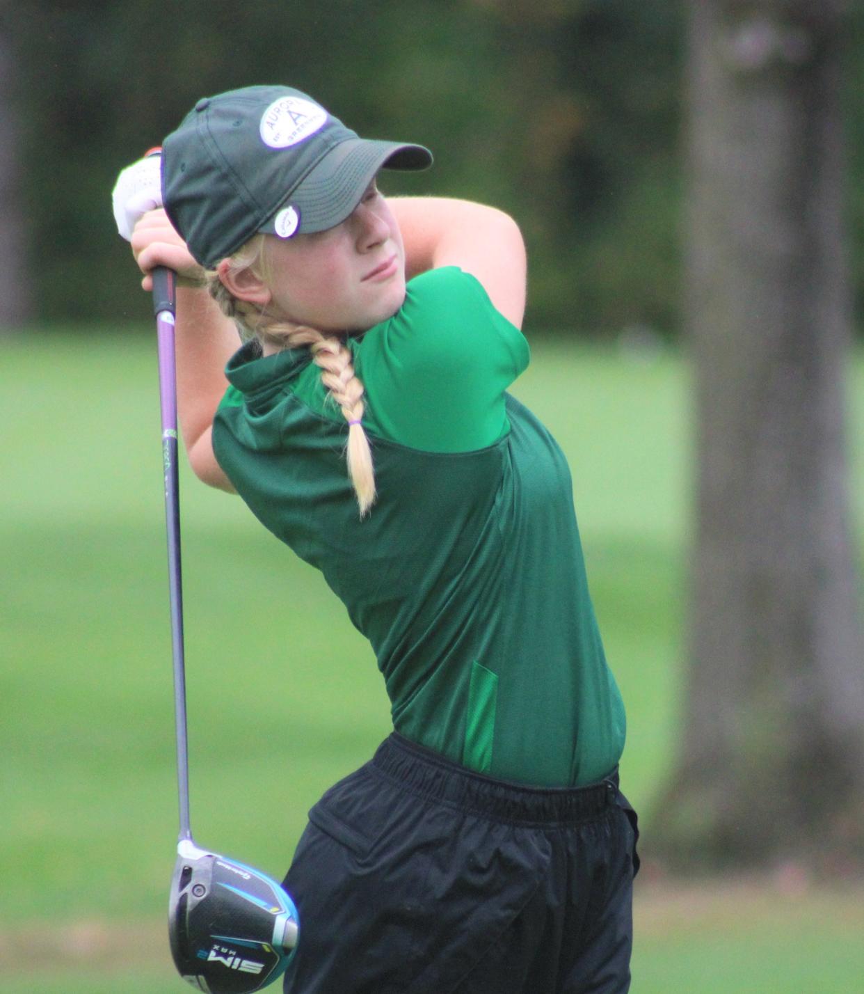 Gracyn Vidovic of Aurora has won five junior tournaments on the Northern Ohio PGA circuit this season.