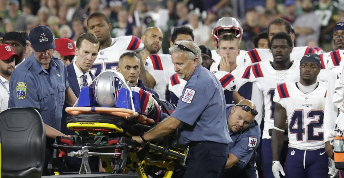 Patriots-Packers preseason game ended early after New England DB Isaiah  Bolden carted off