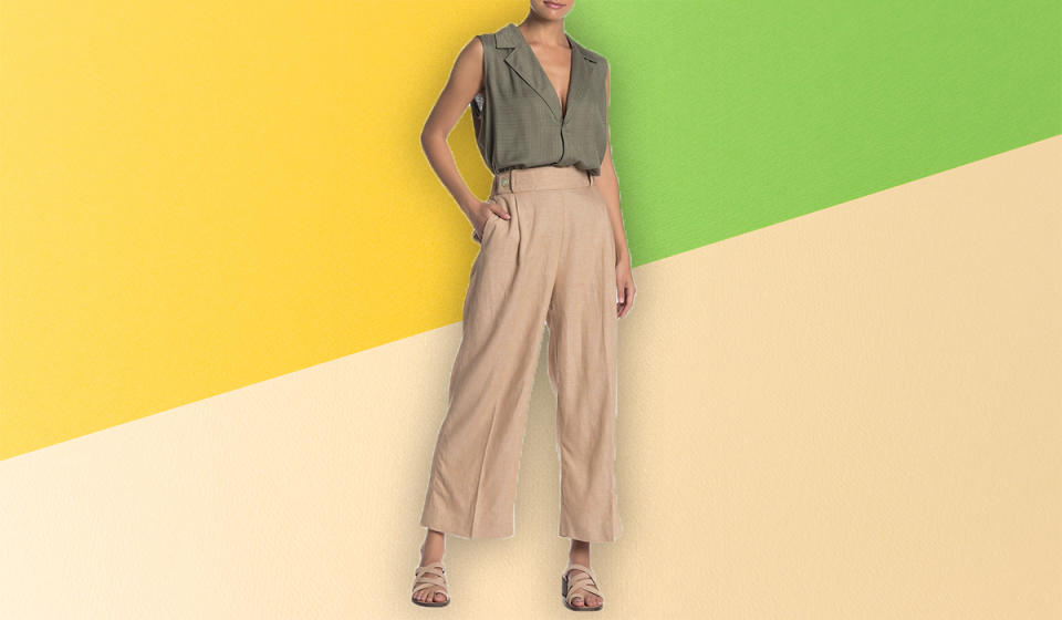 Save 79 percent on these gorgeous linen pants. (Photo: Nordstrom Rack)