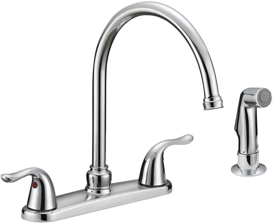 EZ-FLO Kitchen Faucet with Pull-Out Side Sprayer