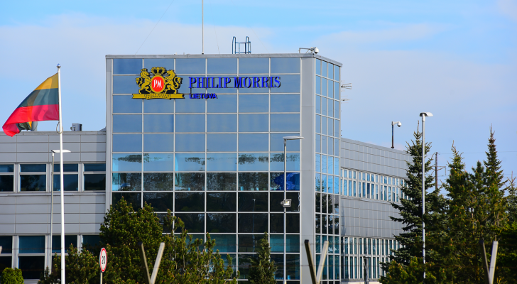 Philip Morris factory offices in Lithuania. PM stock.