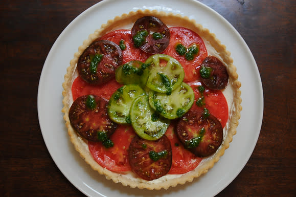 Heirloom Tomato and Lemon Mascarpone Tart