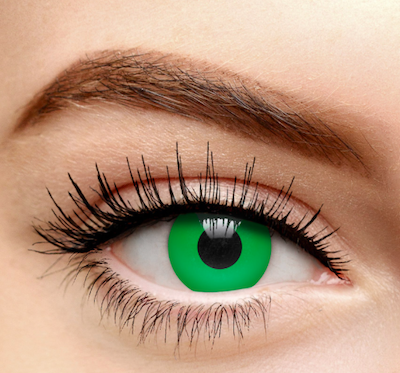 Coloured Contacts Green Witches Eyes Colored Contact Lenses (30 Day)