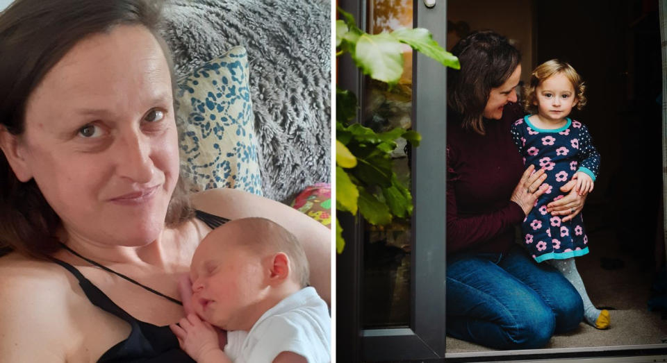 Juliet Owen-Nuttall had her daughter at 45 and says being able to breastfeed was very important to her. (Supplied)