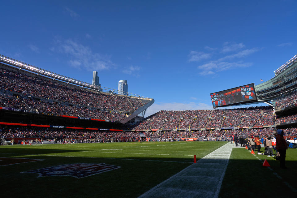 A general view of the Chicago Bears' Soldier Field