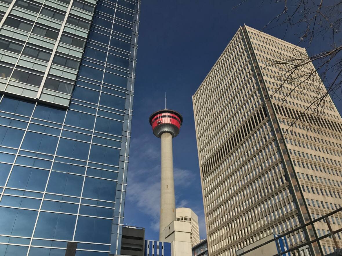 Nothing but blue skies coming our way in Calgary, with a rebranding campaign from the city's economic development agency. (David Bell/CBC - image credit)