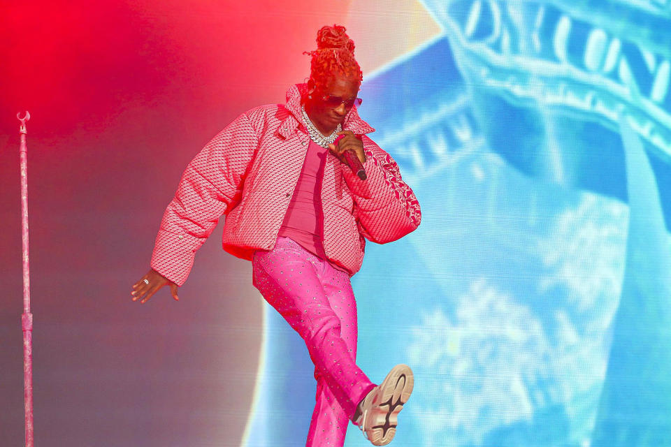 Young Thug performs at Lollapalooza. 