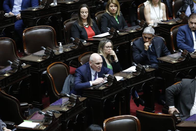 José Luis Espert en la sesión especial en Diputados que convocó el Frente de todos