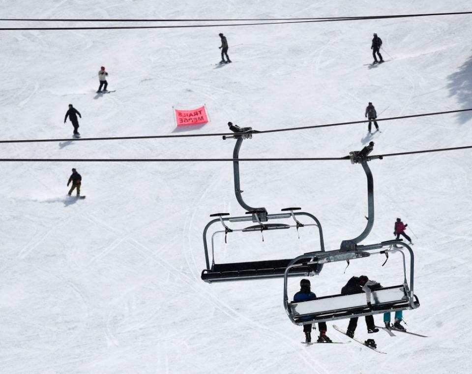 chairlift skiing