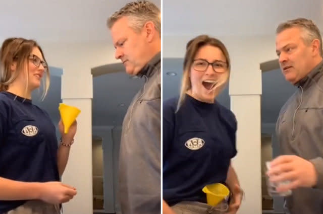 Dad calls daughter's bluff and pranks her before she can prank him