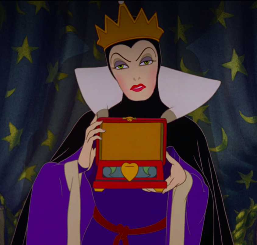 the Evil Queen has a box for Snow White's heart