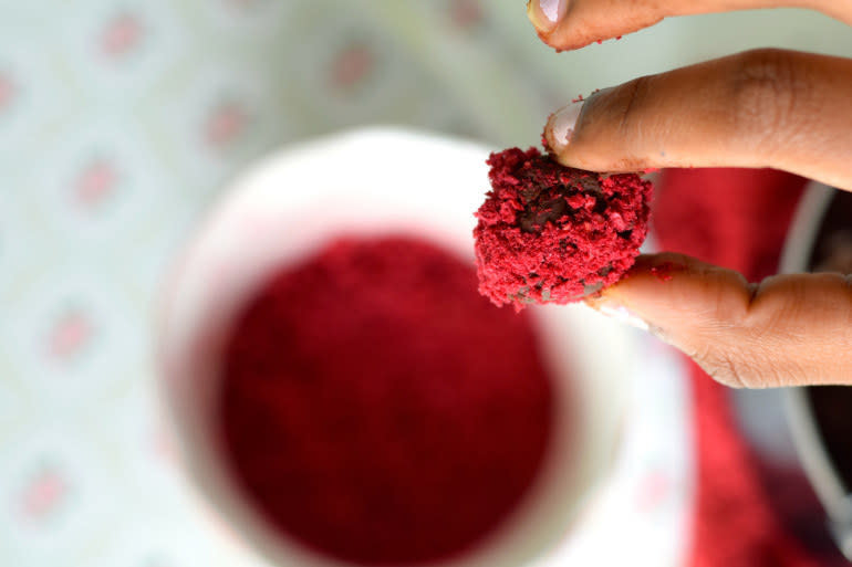 Life's like a box of chocolates. Recipe: Dark Chocolate Raspberry Truffles 