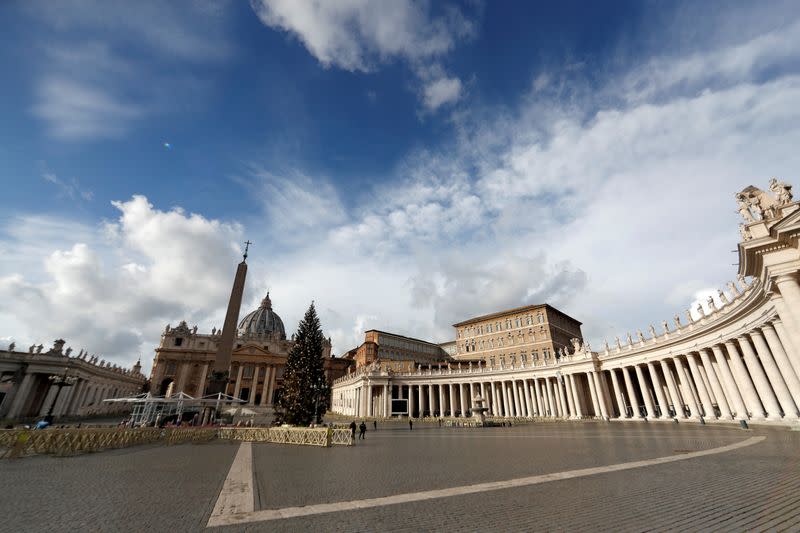 FILE PHOTO: View of St. Peter's Square on Christmas Day at the Vatican