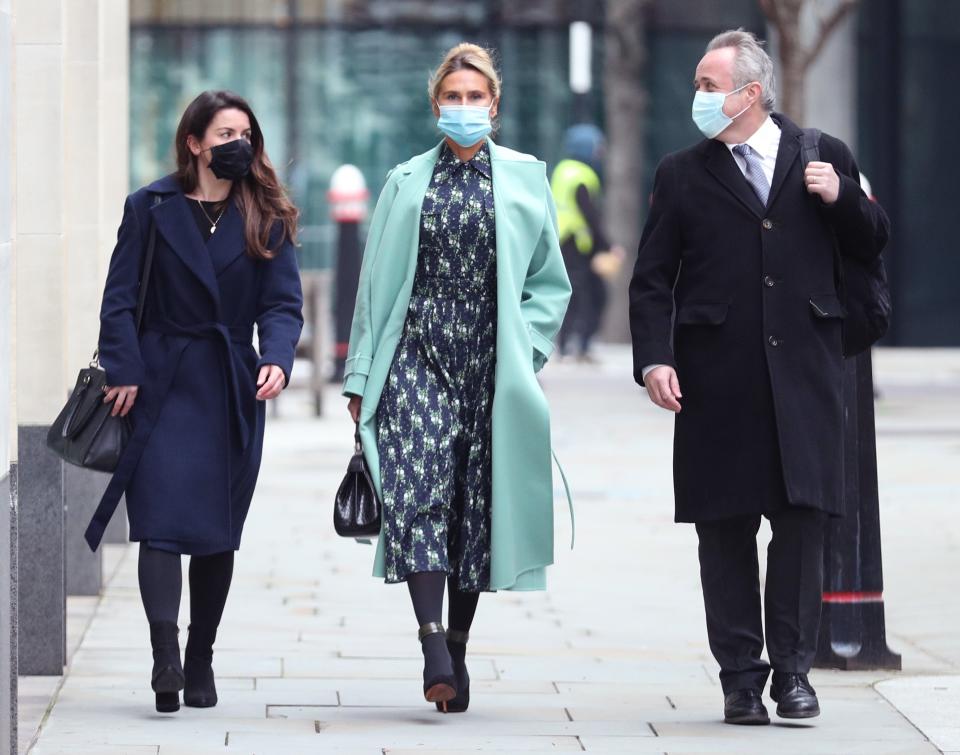 Tatiana Akhmedova (centre) ‘has been the victim of a series of schemes designed to put every penny of the husband’s wealth beyond her reach,’ the judge saidPA