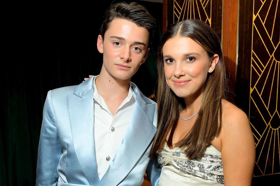 Charley Gallay/Getty  Noah Schnapp and Millie Bobby Brown 