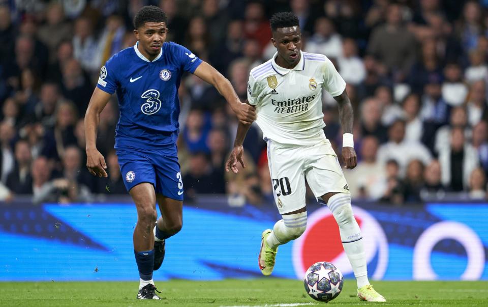 Vinicius Junior (R) in action against Chelsea - Real Madrid vs Chelsea: Carlo Ancelotti slays another Premier League team - Getty Images/Quality Sport Images