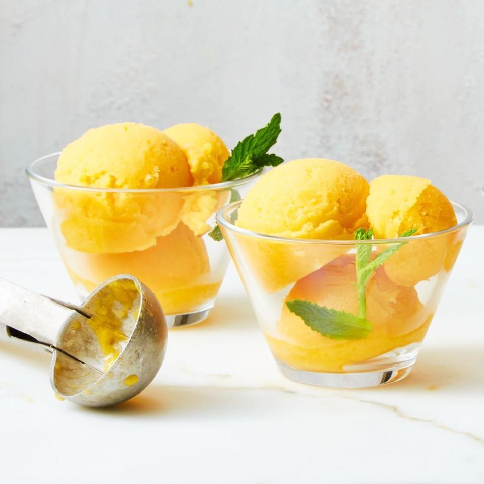 Honey-Peach Sorbet