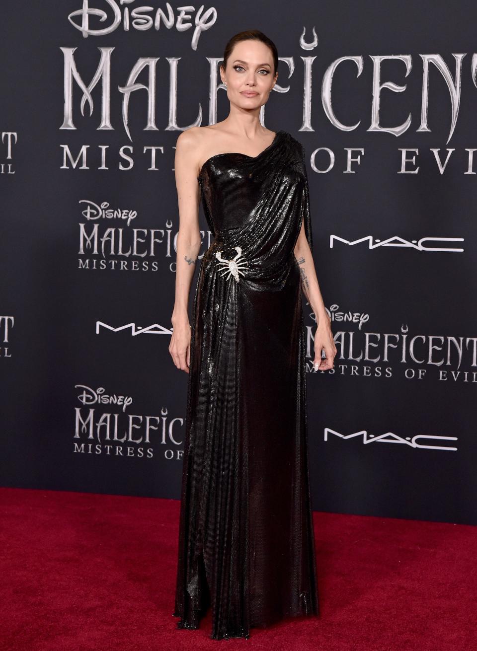 Angelina Jolie attends the World Premiere of Disney's “Maleficent: Mistress of Evil"