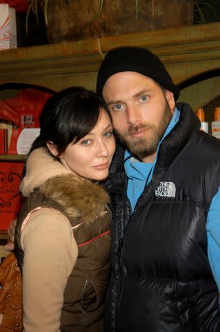 <p>Jamie McCarthy/WireImage</p> Shannen Doherty and Rick Salomon